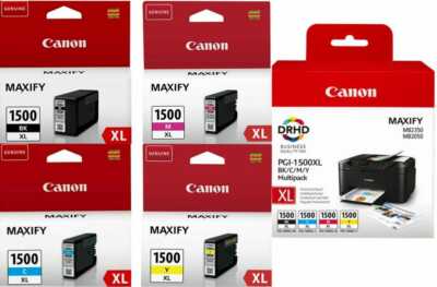 PGI 1500XL Original Tintenpatronen für Canon Maxify MB2755, MB2300 Posten
