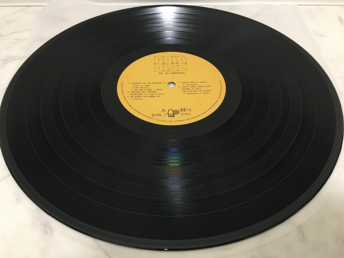 洋楽 THE 5th DIMENSION GOLD DISC Vinyl Record FIFTH DIMENSION / GOLD DISC JAPAN ISSUE LP W/ OBI, INNER, FILED