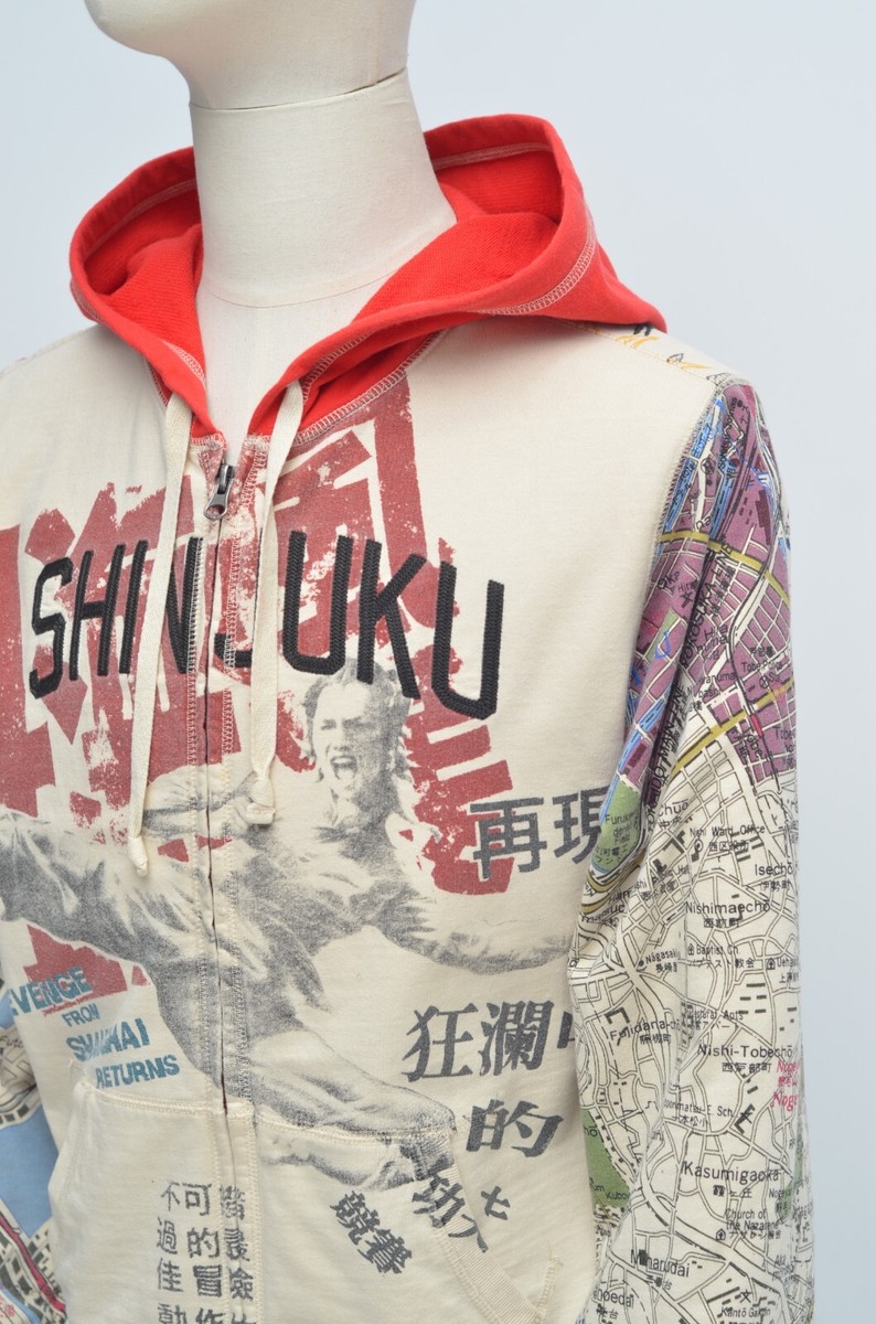 Lucky Brand Vintage Y2K Men's Multicolor Shinjuku Japan Zip Lucky Brand Vintage Y2K Men's Multicolor Shinjuku Japan Zip