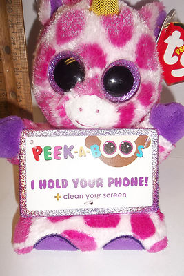 Screen Cleaner Ty Phone Holder Unicorn Ty Beanie Boo PEEK-A-BOOS
