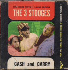 The Three Stooges "Cash and Carry" 1937 Columbia Great Packaging 8 mm