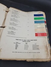 1955 DUPONT DUCO BUICK COLORS PAINT CHIP SWATCH SHEET BULLETIN NO 26  