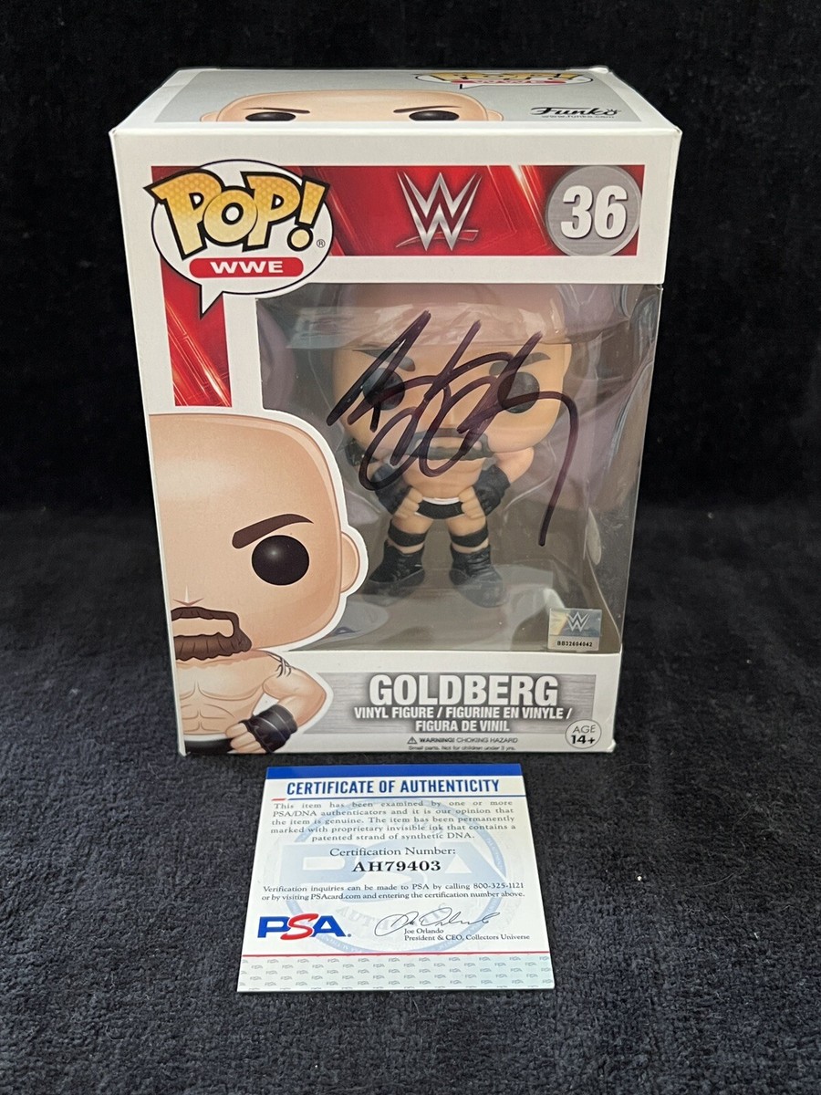 WWE Bill Goldberg Signed Funko Pop Figure #36 AUTO Autographed PSA