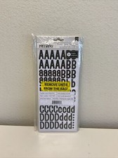 American Crafts Remarks Sticker Book Patchwork Alphabet , Black, 8 Pg. - 3 Pack
