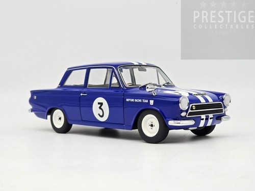 AUTOart 1964 Ford Lotus Cortina Mk1 Jim Mckeown Neptune Racing #3 Blue 1:18 - US - Picture 15 of 16