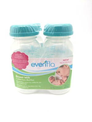 evenflo milk storage bottles