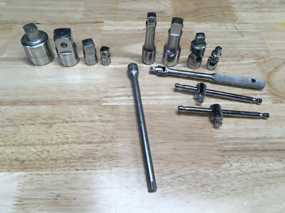 Lot of 12 New Old Stock Thorsen Socket Extensions/Adapters/T-Bars/Etc. Vintage