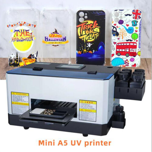 Automatic A5 UV Printer Epson L800 Head Mini UV Flatbed Printer For Phone Case