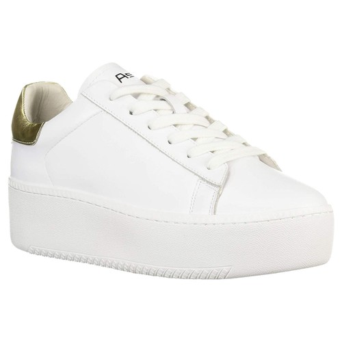 ash white platform trainers