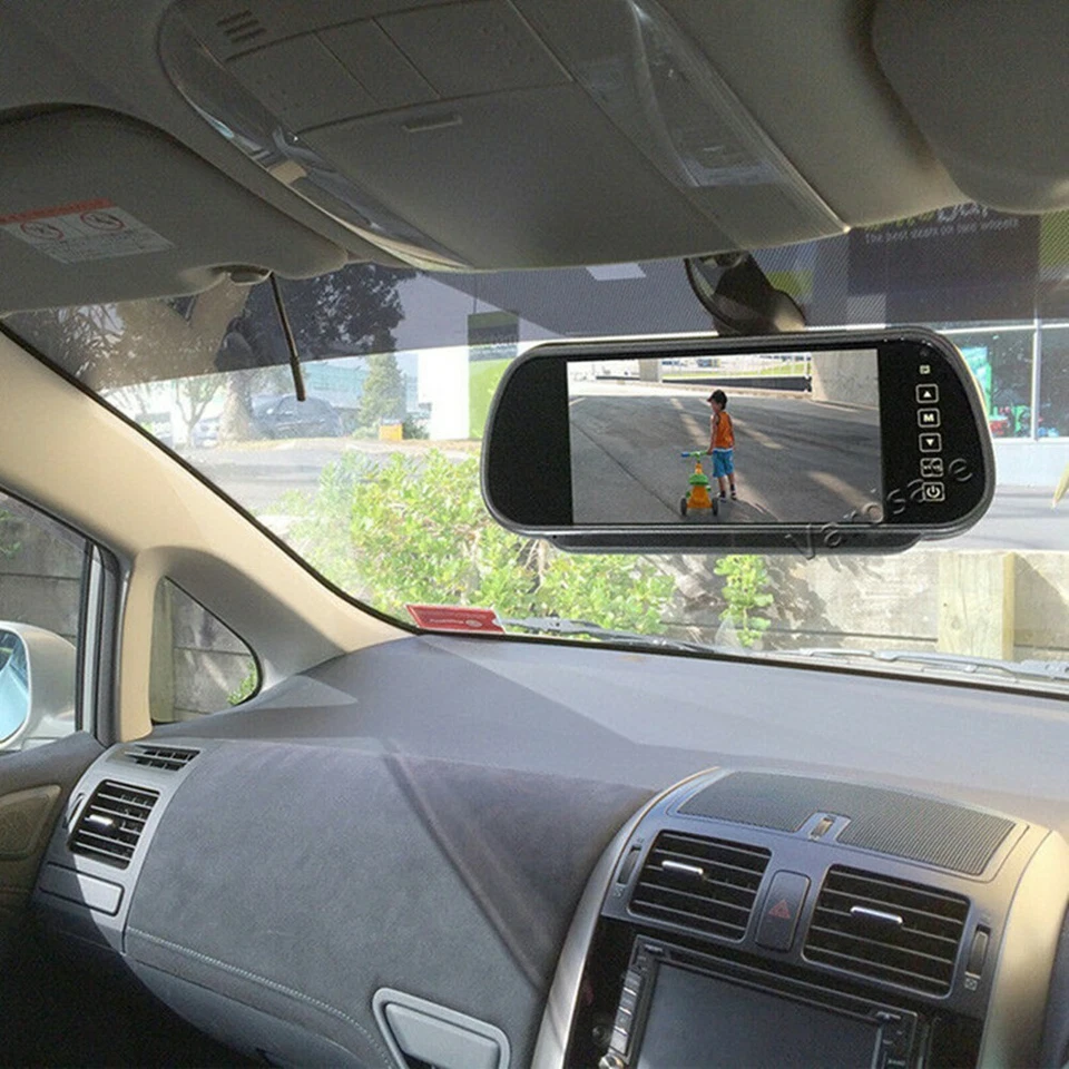 Reverse Backup Camera +7'' Mirror Monitor System for Jeep Wrangler - Image 3 of 4