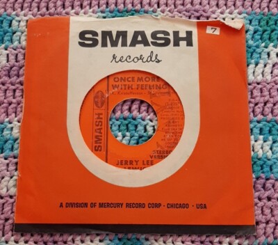 Jerry Lee Lewis promo 45 Once More With Feeling Smash DJS-42 vg+