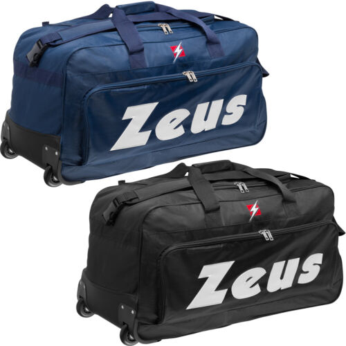 Zeus Teamwear Rolls Wear Travel Trolley Team Bag Black Blue New-