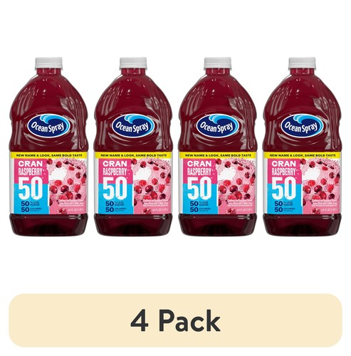 (4 Pack) Ocean Spray Cran-Raspberry50 Cranberry Raspberry Juice Drink ...