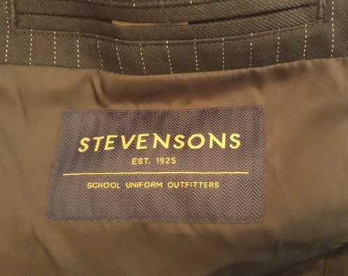 Stevensons Navy Pinstripe Suit Jacket Size 34 - Picture 7 of 8