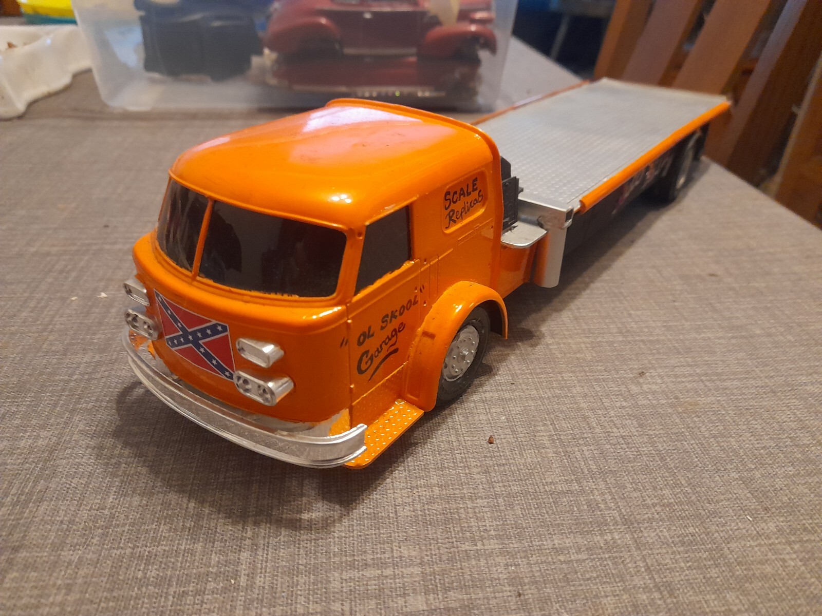 1/25 La France Car Transporter Built Plastic Model Truck Code 3 eBay