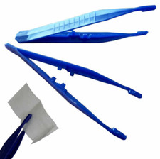 10pcs Quality Plastic Reusable Toothed Head Tweezer Antistatic Resistant Tool