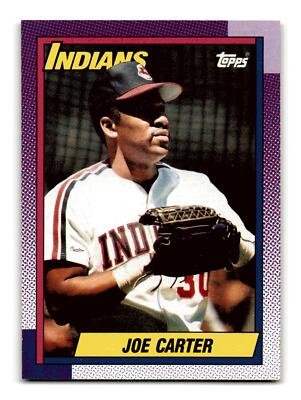Joe Carter 1990 Topps #580 Cleveland Indians Centered Mint to Gem