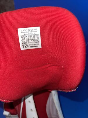 ??Reebok Flu 610 - 4-V56701 Red+ White Basketball shoes 