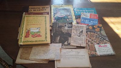 Vintage Cookbooks and recipe collection Merita Rawleigh health Restaurant Baking