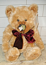 2000 TOYS R US ANIMAL ALLEY BEAR PLUSH BEE ON NOSE TAG P14 