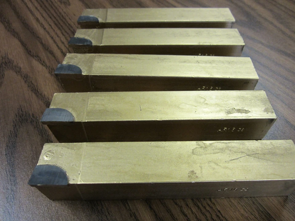 1" carbide tipped brazed tool bits, AR16 5pcs/set,C5 general machining---new - Image 1 of 1