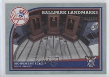 2018 Topps Big League Ballpark Landmarks Rainbow Foil 85/100 Monument Park 4r3