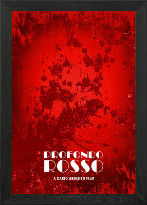 Profondo Rosso gerahmtes Wandbild Poster Leinwanddruck Bild