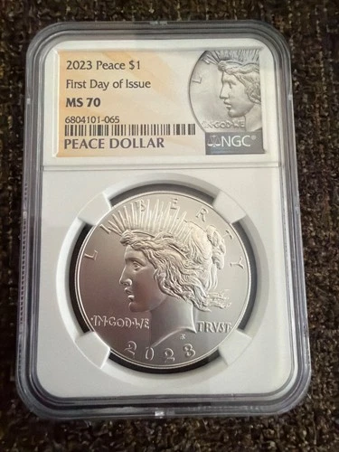2023 peace silver dollar MS 70 Perfect coin