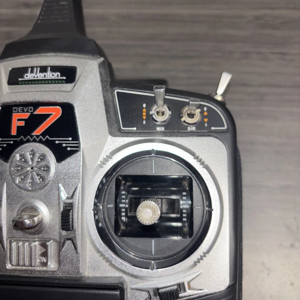 Transmisor de radio control Walkera 7 canales 2,4 G devo F7 5,8 GHz FPV sin batería Foto 4 de 4