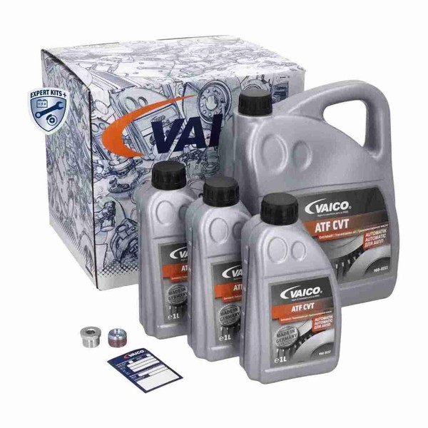 Vaico Getriebefilter Satz 01J CVT + 8L GetriebeöL FüR Audi A4 B6 B7 A6 C5 C6 A8-image