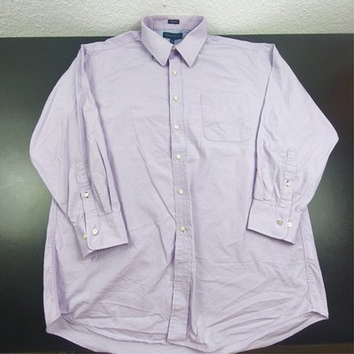 Tommy Hilfiger Hemd Herren L Lila Langarm Regular Fit Business Classic