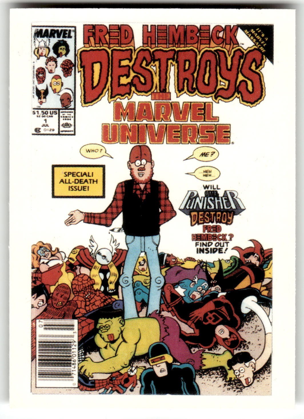 1991 Comic Images Marvel Comics First Covers II Card #60 Fred Hembeck