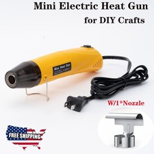 350W Mini Heat Gun DIY Electric Nozzles Tool Hot Air Gun for DIY Crafts Repair