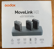 Godox MoveLink 2 M2 2.4GHz Wireless Microphone System with box and accessories