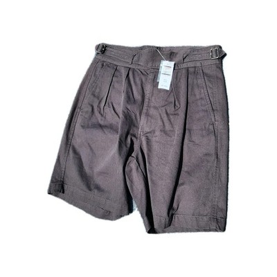 NWT Todd Snyder 7 Inch Gurkha Shorts Chino Black 30 Cotton Pleated Luxury Preppy