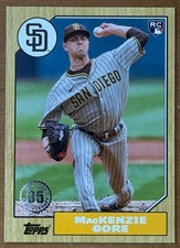 ungraded MacKenzie Gore #87TBU-39 [Rookie] 2022 Topps Update 1987