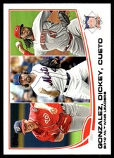 2012 NL Wins  Gio Gonzalez  R.A. Dickey  Johnny Cueto 2013 Topps #287