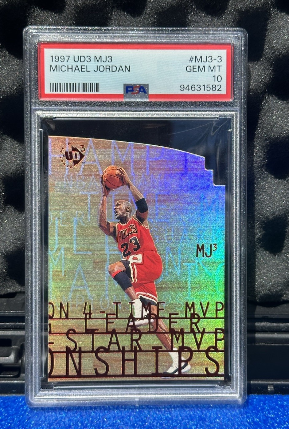 1997-98 Upper Deck UD3 - Michael Jordan Die-Cut - #MJ-3 - PSA 10 - Bulls        