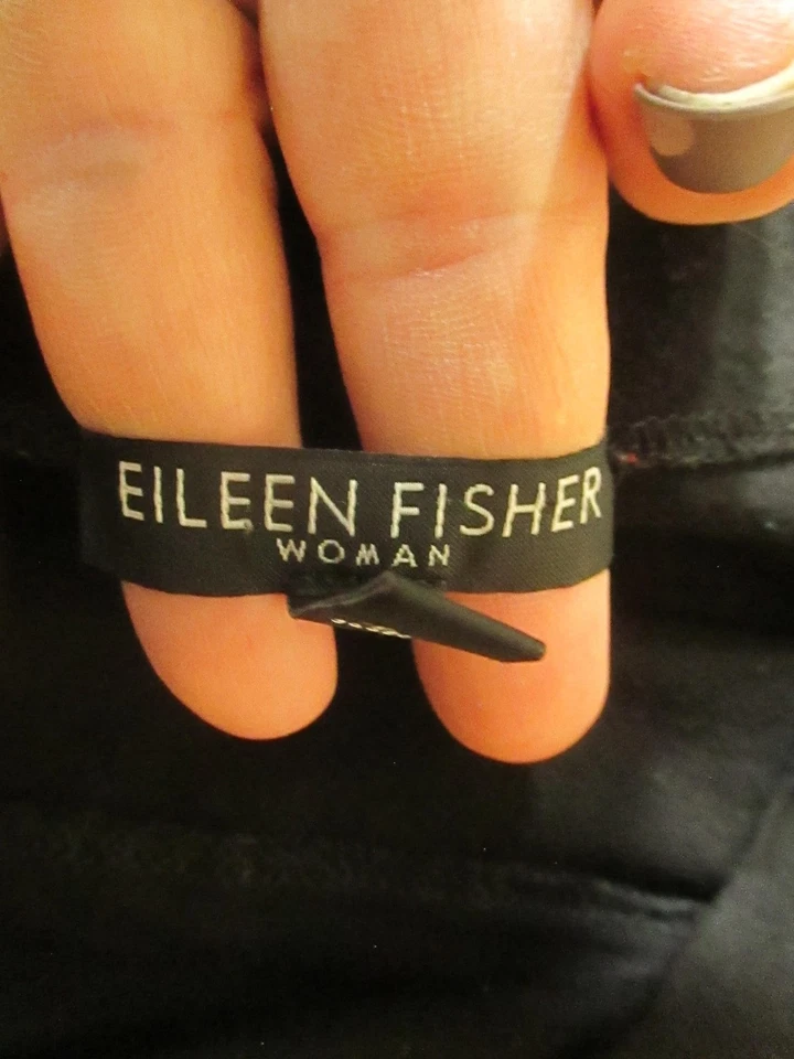 Falda Eileen Fisher para mujer 1X negra maxi jersey elástico plus hecha en EE. UU. Foto 3 de 4