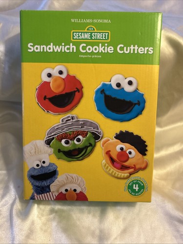 NEW WILLIAMS-SONOMA SESAME STREET SANDWICH COOKIE CUTTERS-SET OF 4 - Picture 7 of 7