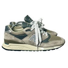 New Balance 998 Core Made in USA Gray Running Shoes U998GR Men's 11 Womens 12.5