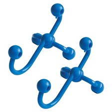 Blue Torrent Chain Link Fence Swimming Pool Pole Accessory Hangers - 2 Pack