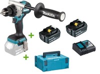 Makita DDF492RTJ 18V Akku-Bohrschrauber DDF492Z + Koffer + 2X 5Ah Akku + Lader