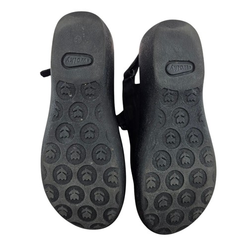 Wolky Sandals Womens 11 42 Jewel Platform Slingback Black Nubuck Leather Comfort - Picture 8 of 12