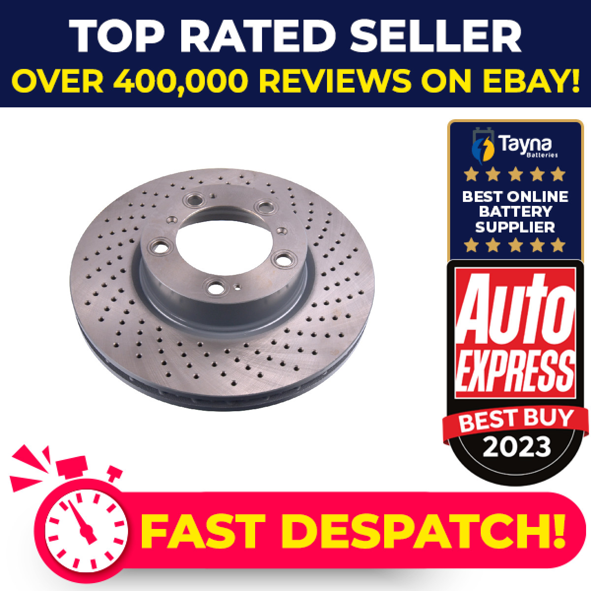Brake Disc Single Vented Front Right 318mm ADBP430112 Blue Print 99635140600 New