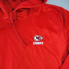 Dunbrooke Kansas City Chiefs Mens XL Red Performance Fleece Hoodie Pullover NFL