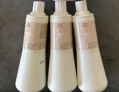 3x Wella Professionals RE NEW Activator Liquid Sanfte Farbvorbehandlung  500ml 