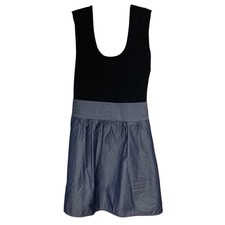 Women's Express Designer Classic Grey & Black Fit + Flare Mini Dress -Size Small