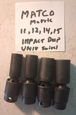 Matco Tools 4pc Metric 38 Drive Semi Deep Impact Swivel Universal Socket Set Matco Tools 4pc Metric 38 Drive Semi Deep Impact Swivel Universal Socket Set
