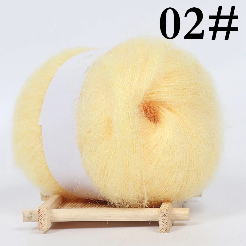 25g/roll Angora Mohair Cashmere Crochet Thread Knitting Wool Yarn Soft Shawl - Image 3 of 4